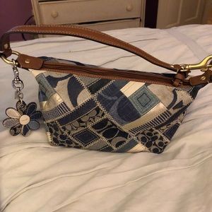 Coach Bag denim accents